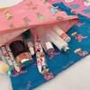 Kawaii Makeup Bag  Cartoon Bear Pattern Cosmetic Pouch Toiletry Bag Large Capacity Portable Stationery Bag