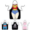 Women Kitchen Men Bib Aprons Comic Superhero Costume Apron Gift Funny