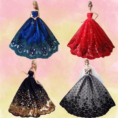 Gorgeous Fairy Girl Dolls Toys Wedding Party Dresses Gown Outfits Doll Accessories
