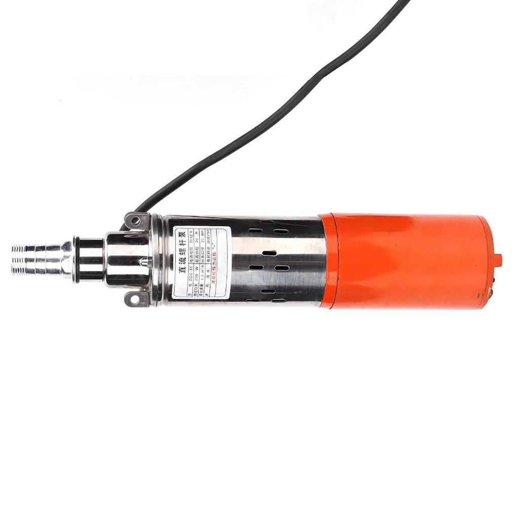 1"" 12V1.2m30m DC Screw Pump High Lift Stainless Cast Steel Submersible Water Pump