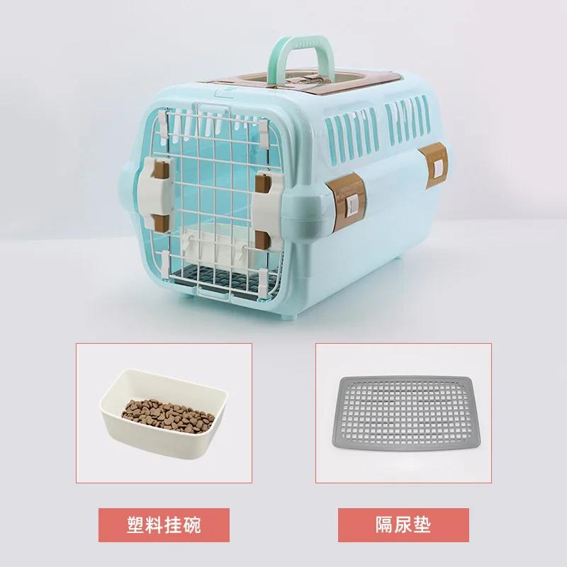 

Большая вместимость уличная переносная переноска для кошек, авиационная переноска для кошек, дышащая твердая клетка для собак и кошек S