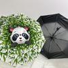 1PC panda plant Automatic Open/Close Umbrella with Windproof, 8-Rib Sturdy Canopy, Durable Ribs, Fashionable Design, Outdoor Accessory, Fun Prin, Holi