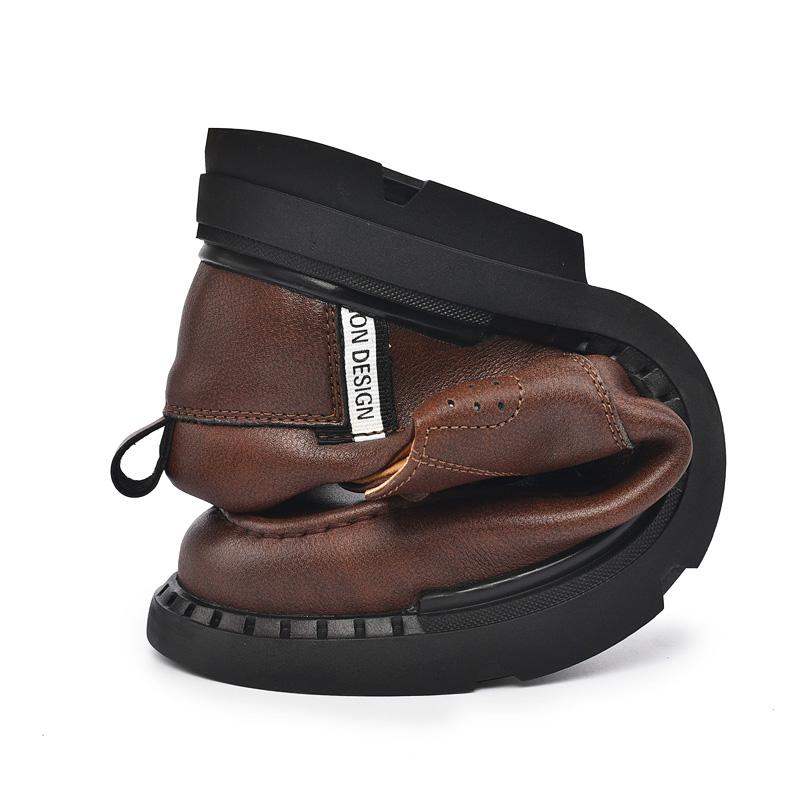 Fashion 2025 Men's Lace-up Oxford Shoe Outdoor Jogging Shoes Office Men's Dress Shoes Italian Business Genuine Leather Casual Shoes