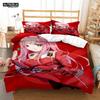 HD Anime Zero Two Darling In Franxx 3D Printed Bedding Queen Bedding Set  Soft And Comfortable  Customized King Size Bedding Set