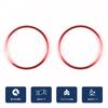 Hcilloend Compatible with New Fiat 500 Air Conditioner Switch Ring Air Vent Cover Center Control Air Vent Cover Aluminum Alloy Easy Installation Paste