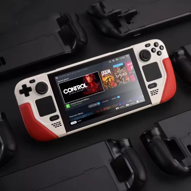 Custodia Protettiva per Steam Deck Copertura in Pelle Morbida a Libro con Supporto Protezione Completa Antiscivolo Accessori Staffa Steam Deck OLED