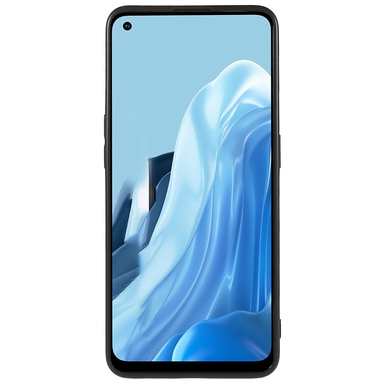 

For Oppo Reno8 Lite 5G Phone Cover Glossy Flexible TPU Case Anti-scratch Drop Protection Shell A
