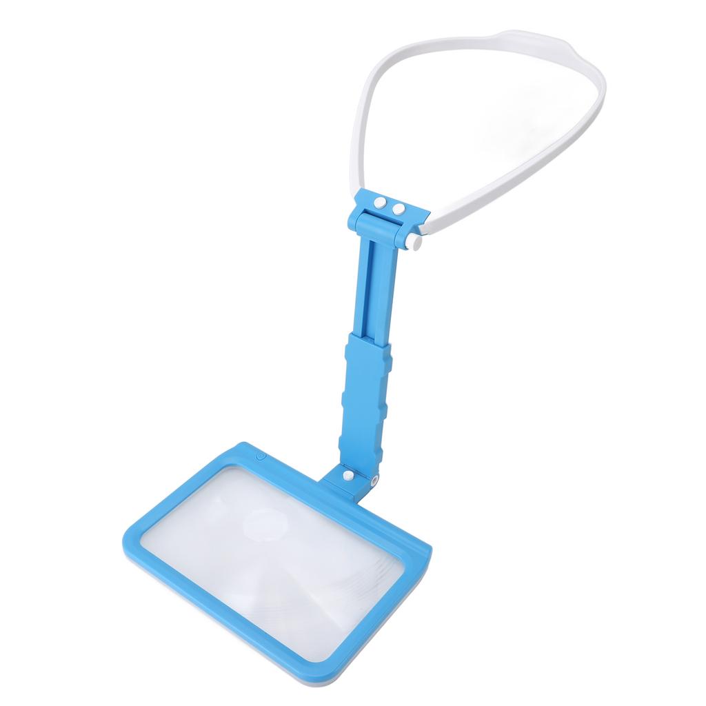 Neck Hanging Magnifying Glass Detachable 5X Magnification Hands Librate Magnifying Glass with 48 LED Chips for Senior