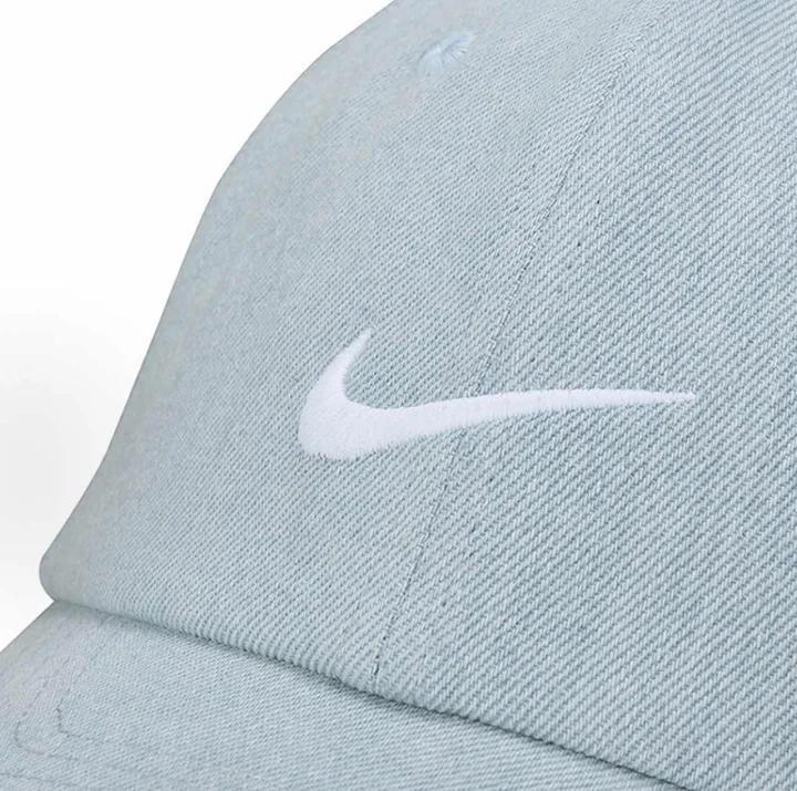 Nike Retro Logo Embroidered Curved Brim Hat for Young Men Women, Adjustable Breathable UV Protection Headwear N32543017GS-002