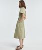 Manavis Seven V-Neck Shirt Dress [Light Khaki]