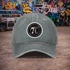 Pi Symbol Vintage Washed Baseball Cap Unisex Duckbill Hat for Unisex Women Fun Print Casual AllSeason Gift