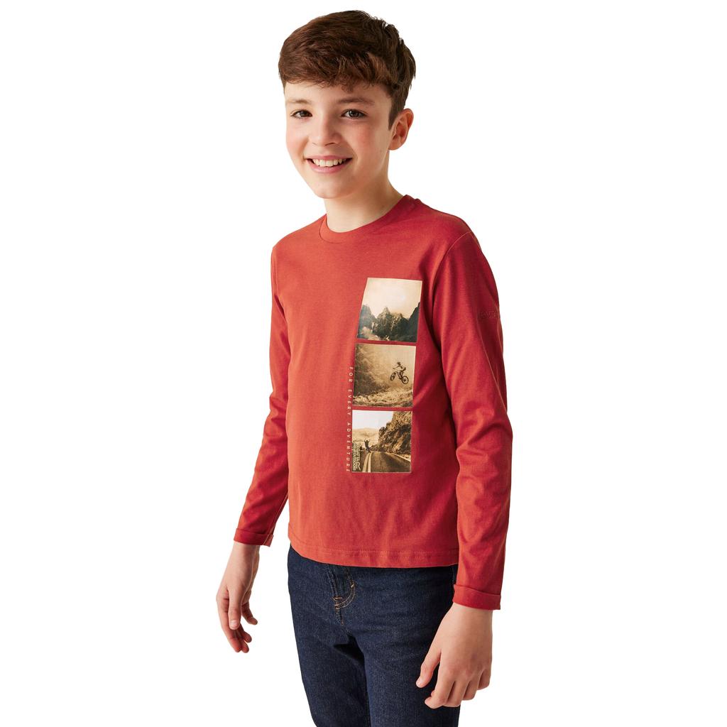 Regatta Childrens/Kids Wenbie III Photo Split Long-Sleeved T-Shirt