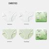 Christies Women's Cotton Antibacterial Seamless Mid-Waist Panties 4-Pack