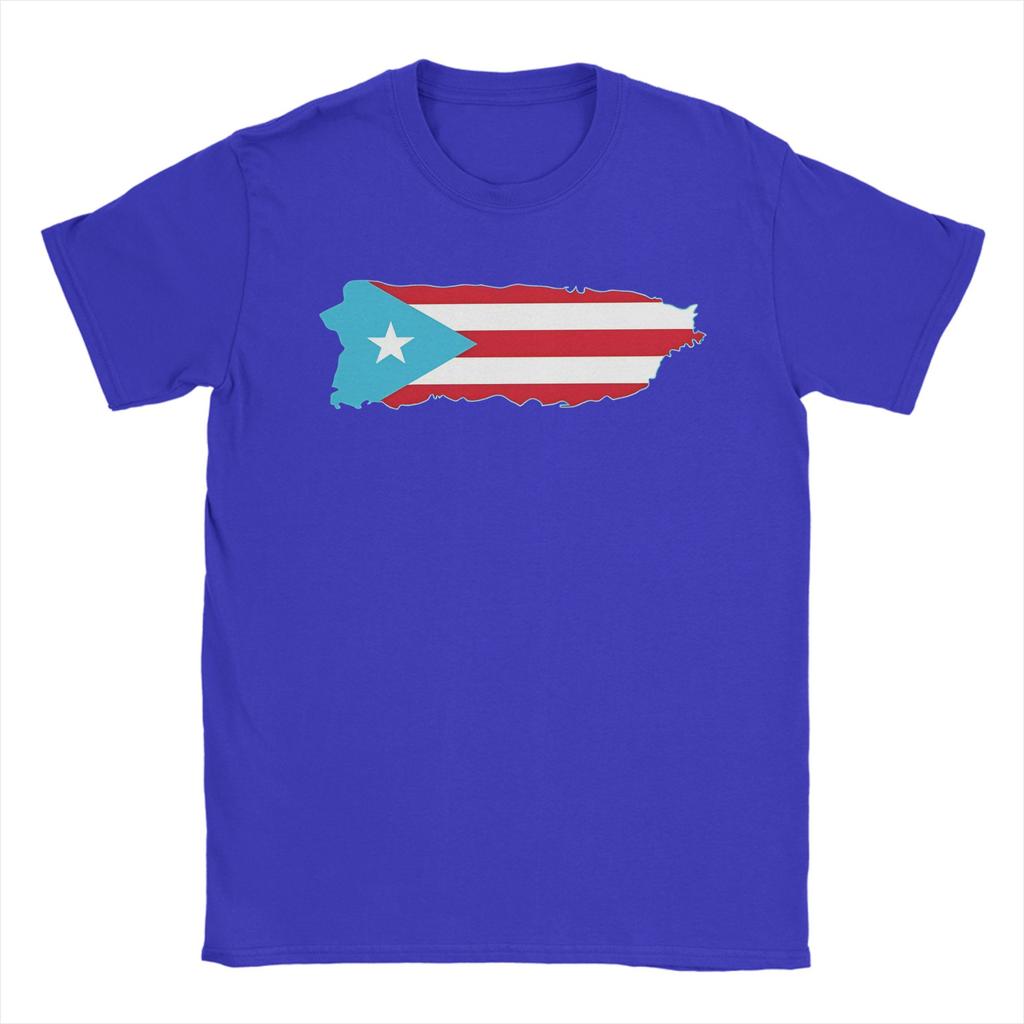Unisexs TShirts Puerto Rico Map Funny Cotton Tees Short Sleeve  T Shirts Crew Neck Tops Adult