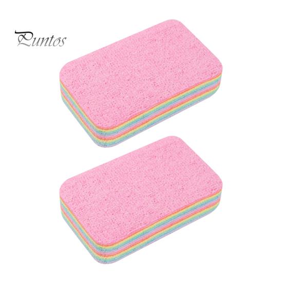 

2шт радужная тряпка ПВА обертывание технология губка экологически чистая супер впитывающая чистящая губка кухонные принадлежности Small