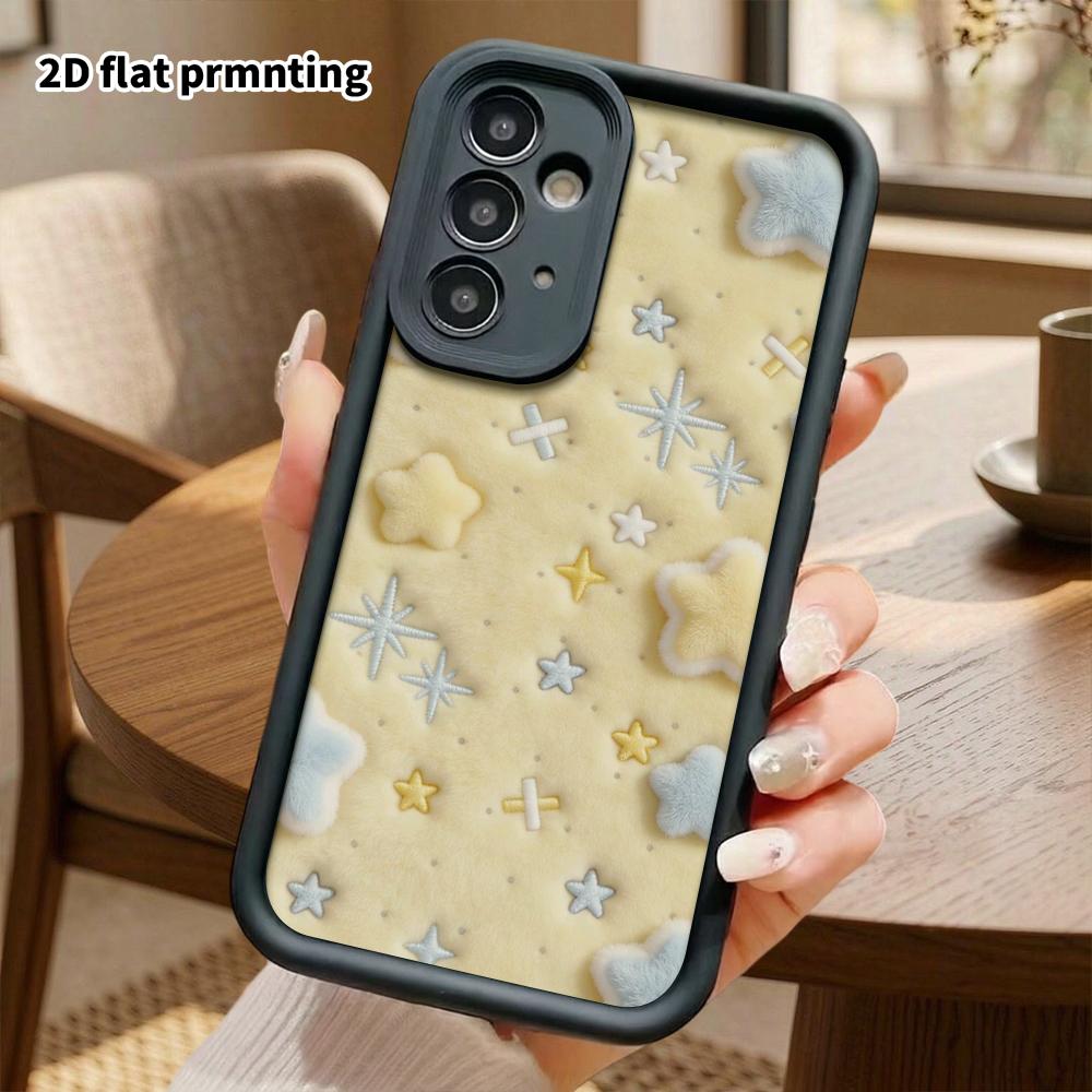 Phone Case: 2D Flat Samsung Galaxy A34 A35 M05 M06 S20 S22 S21 FE Plus 5G Protective Case, Star Background, Perfect Christmas and Halloween Holiday Gi