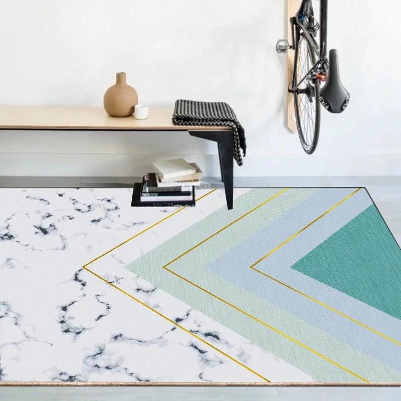 Geometric Abstraction Pattern Carpet Living Room Decoration Hallway Large Size Decor Rugs Bedroom Home Hotel Floor Mat Washable