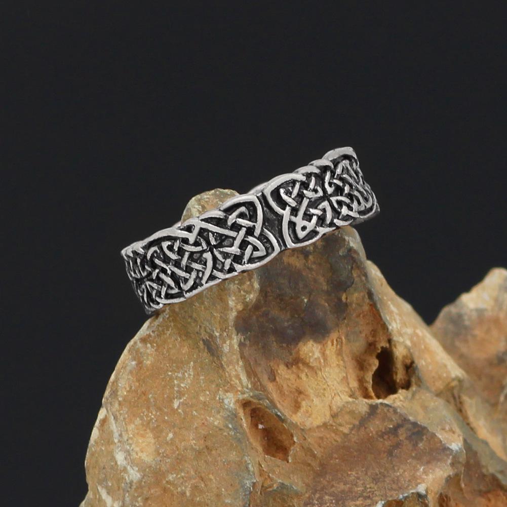 Viking Pirate Runic Alphabet Retro Unisex Ring - Stylish & Trendy