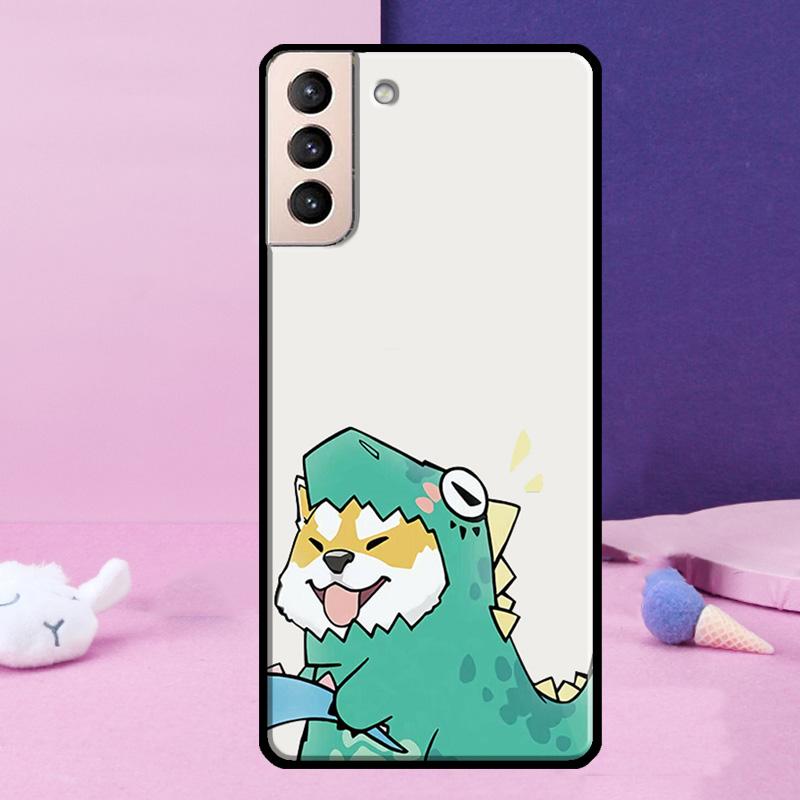 Couple Matching Cute Dinosaur Case For Samsung Galaxy S23 S22 Ultra S21 S20 FE Note 10 20 Ultra S8 S9 S10 Plus Cover
