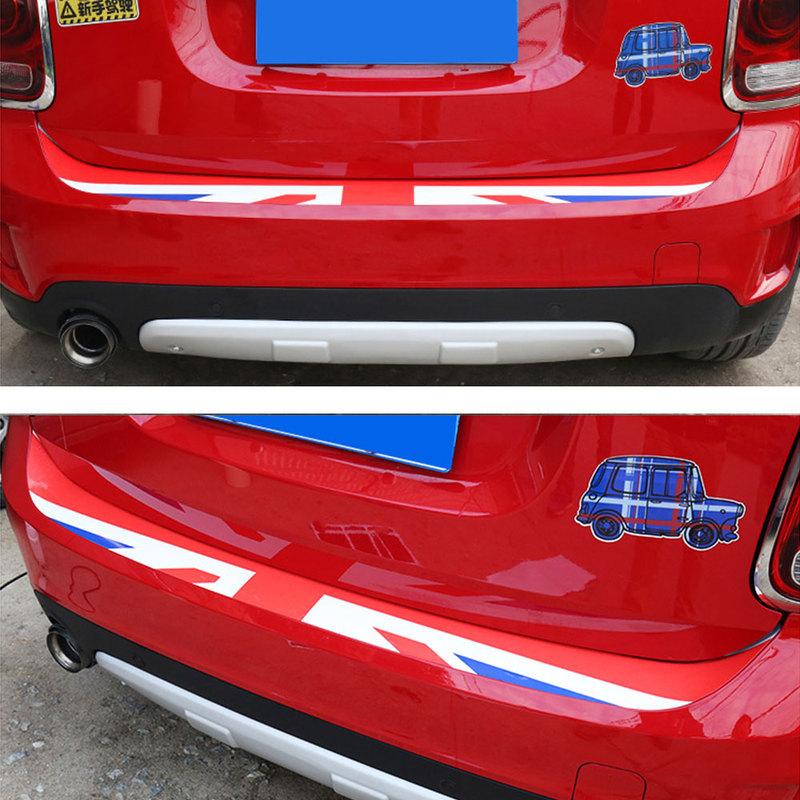 Union Jack Nálepka na zadní nárazník auta Dekorace Kufru Ochrana hrany nákladu Nálepka Pro Mini Cooper R55 R56 R60 F55 F56 Auto-Styling