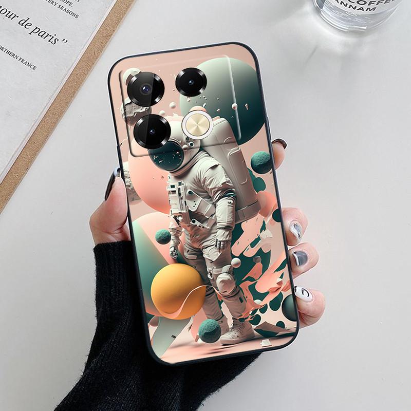 For Infinix Note 40 Pro Case Luxury Painted Back Cover Silicone Soft TPU Phone Case For Infinix Note40 Pro Plus 4G 5G Fundas