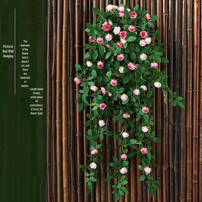 Künstliche Rosenblüten-Ranke für Wand- und Decken Dekoration