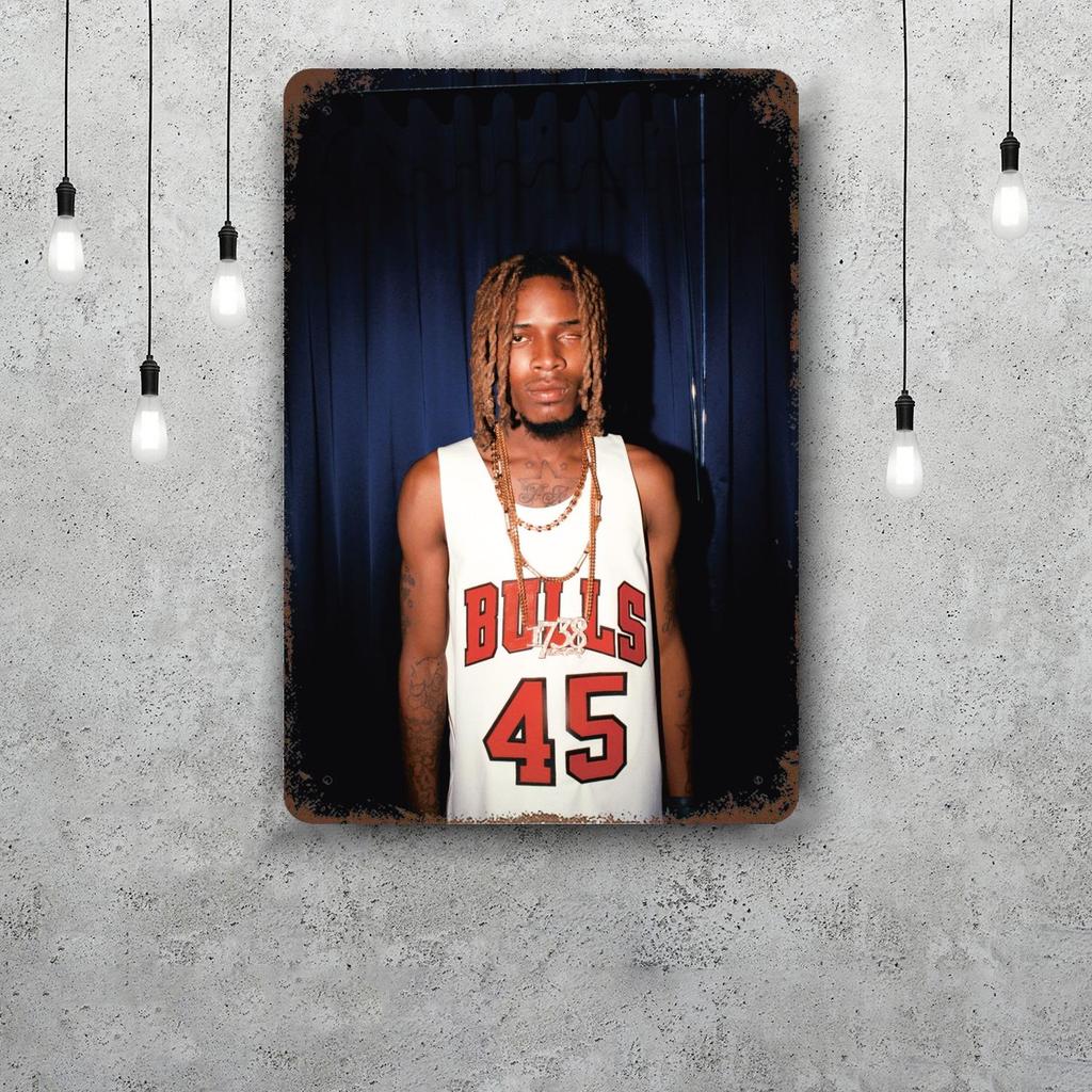 Fetty Wap Vintage Tin Sign Home Decor Wall Decor Art Wall Mural Room Decoration Decor Retro Metal Sign Plate Bar Posters