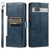 Cover for Google Pixel 7a Retro PU Leather Flip Wallet Phone Case Multi Card Slots