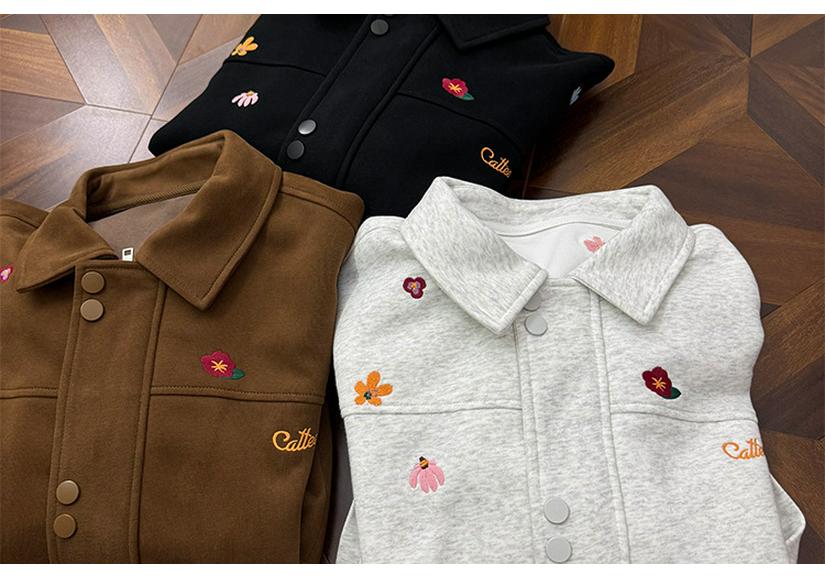 2025 Spring/Autumn Retro Floral Embroidery Couple Jacket - Chinese National Trend Brand