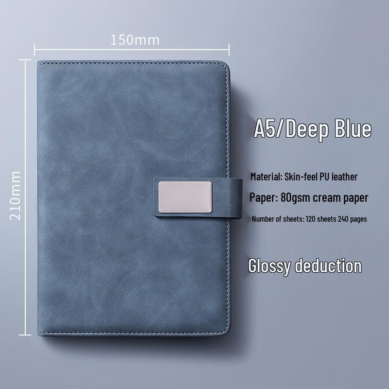 A4 Premium Leather Notebook for Business, Office, or Study - Customizable with Logo