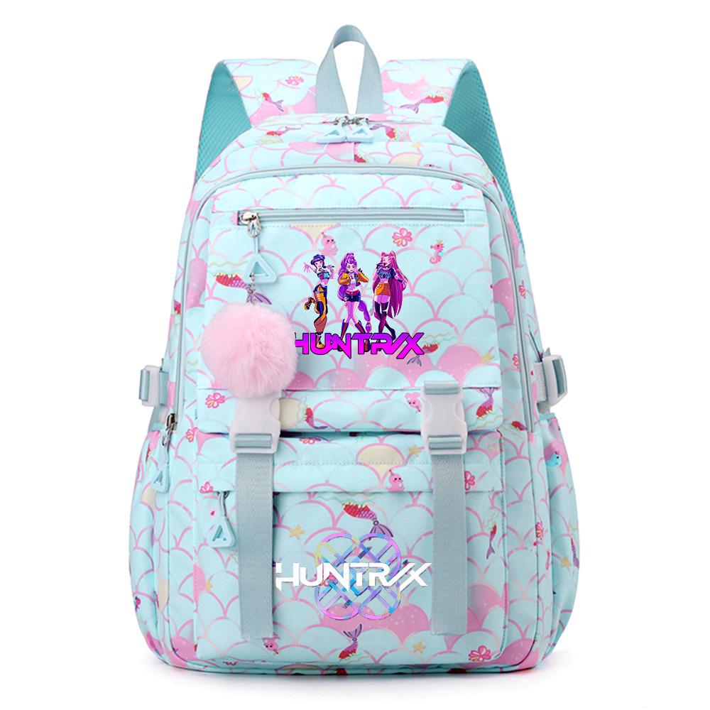 Anime KPOP Printed Backpack Large Capacity Bookbag Student Boy Girl Schoolbag Outdoor Large Capacity Waterproof Sports Laptop Travel Bag