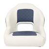 Yacht Captain Seat PVC Leather Water Resistant Scratch Proof Memory Foam with Backrest Two Tone Boat Seat for Pontoon