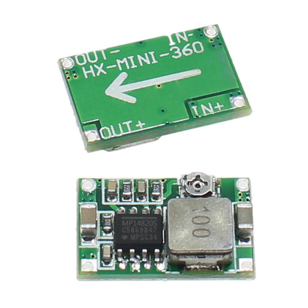 10 Pcs RC Airplane Module Mini 360 DC-DC Buck Converter Step Down Module 4.75V-23V To 1V-17V 17x11x4mm Mini360