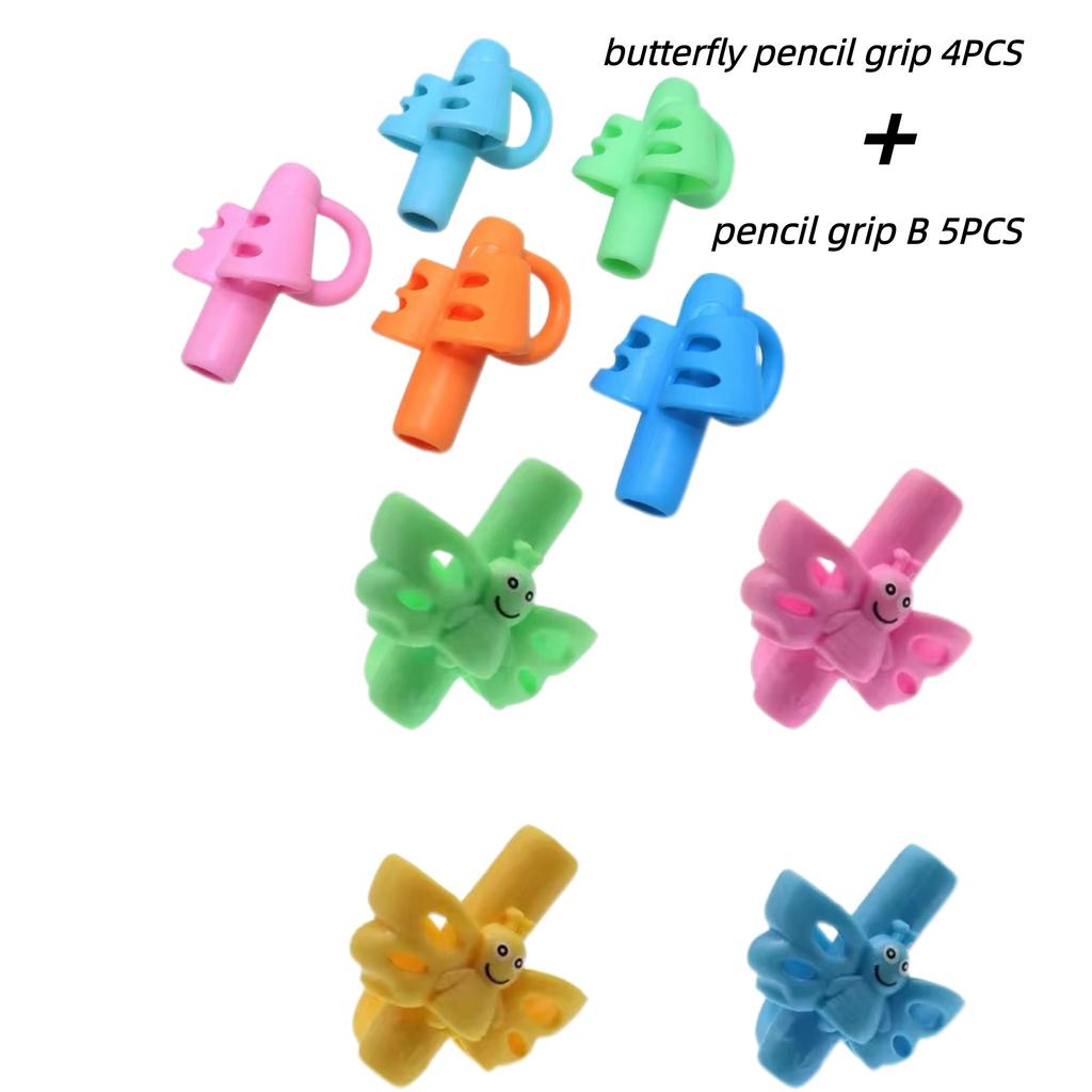 1/3 buc. Suport pentru creion pentru copii, pentru copii, pentru practica de învățare, stilou din silicon, dispozitiv de corectare a posturii pentru studenți.