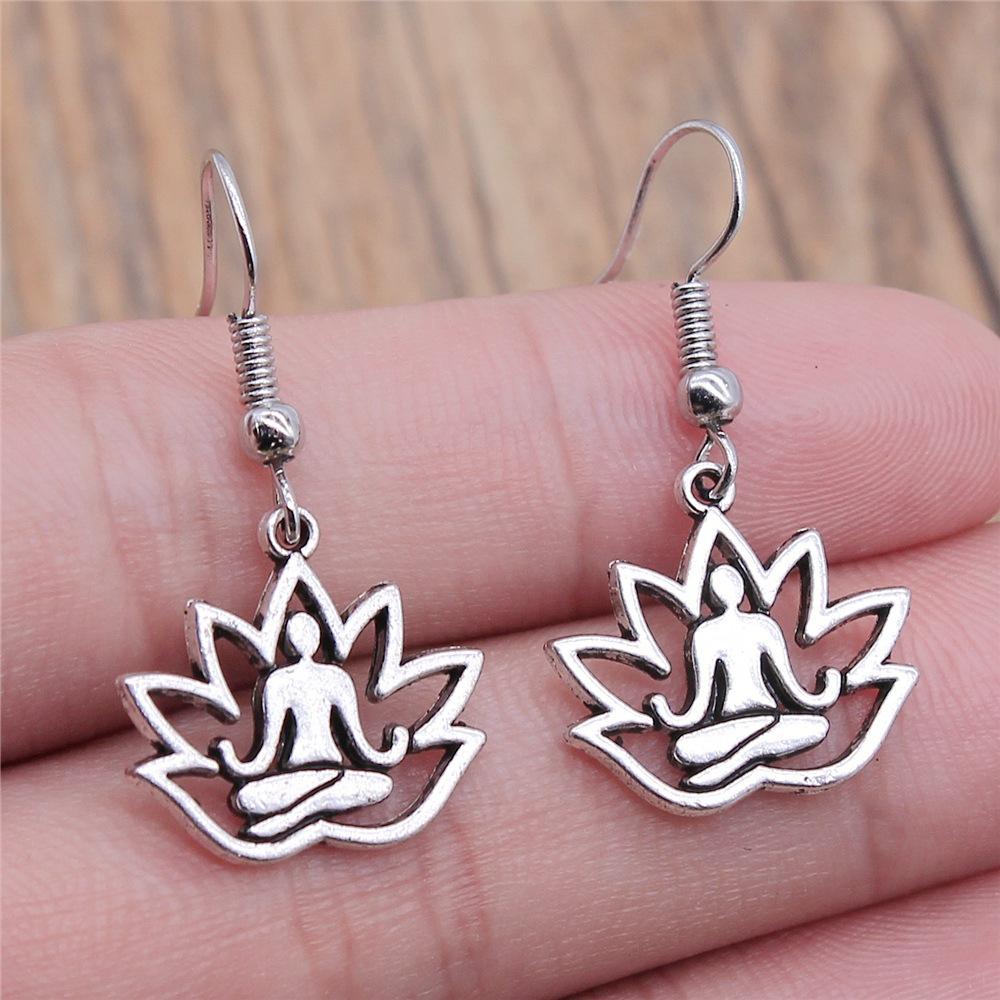 54 Styles Vintage Fashion Women Jewelry Flower Dangle Earring Drop Jewelry Accessories For Women Sunflower Rose Daisy Earrings