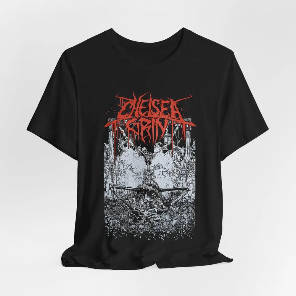 Chelsea Grin Band Skeleton Inferno T Shirt Full Size S-5XL Unisex T-Shirt L