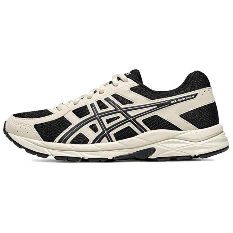 Asics Gel-Contend 4 Comfortable Low-Top Running Shoes Women Sneaker Black White T8D9Q-008