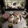 Two Rabbits pattern round rug,Carpet Rug for Living Room Bedroom Playroom ,Non-slip Floor Mat,Holiday Gifts and Birthday Gifts.