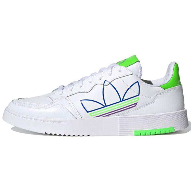 Adidas Originals Super Court Low Top Sneakers Unisex Sneakers White Green FX5707