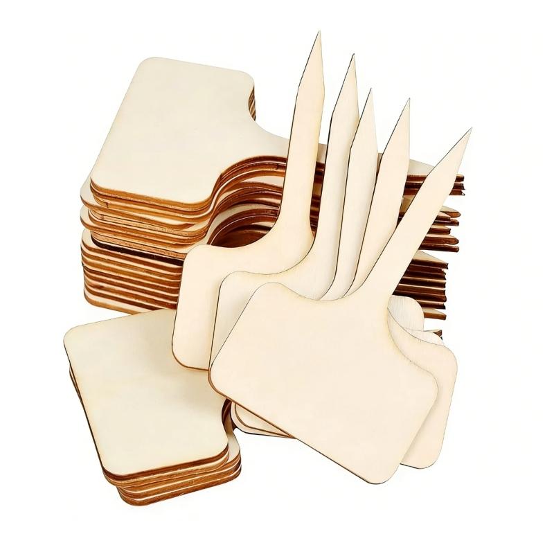 20Pcs Plant Label Plant Label T-Shaped Garden Marker Name Plate Outdoor Plant Vegetable Seedling Waterproof Handwritten