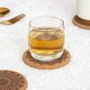 8Pcs Cork Coasters with Rack Round Retro Coasters Absorbent Heat-Resistant Table Mats Insulated Dining Placemats for Table Protection