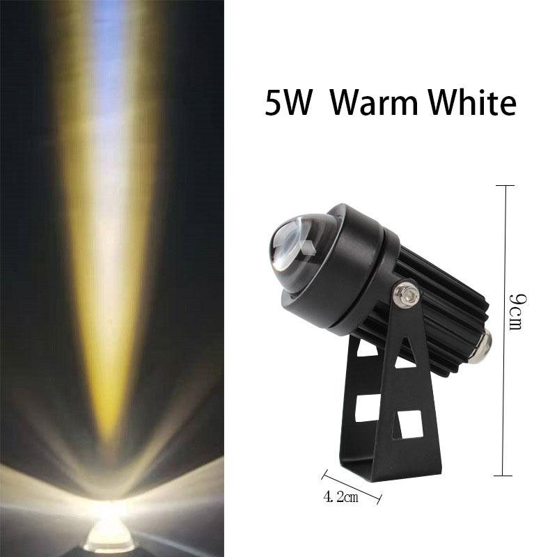 5W 10W Outdoor Wall Lamp RGB Floodlight LED Waterproof Spotlight with Narrow Beam Angle Light Landscape Lights for Street Garden
