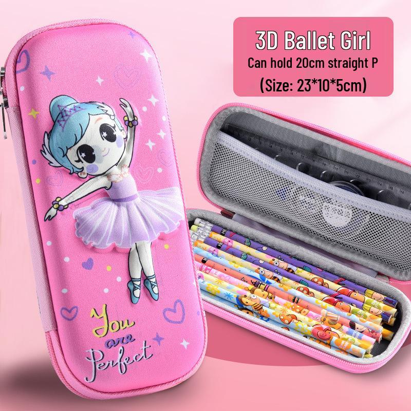 3D Cartoon Multifunctional Pencil Case for Kids - Large Capacity Pencil Box for Boys & Girls