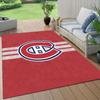 Montreal Canadiens3 Flannel Pattern Square Carpet,Area Rug,Carpet Rug for Living Room Bedroom Sofa Playroom Decor,Non-slip Floor Mat