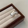 Ada Jewelry Anillos Ajustables S925 Sterling Silver Women's Trendy Heavy Duty Eternity Band Ring