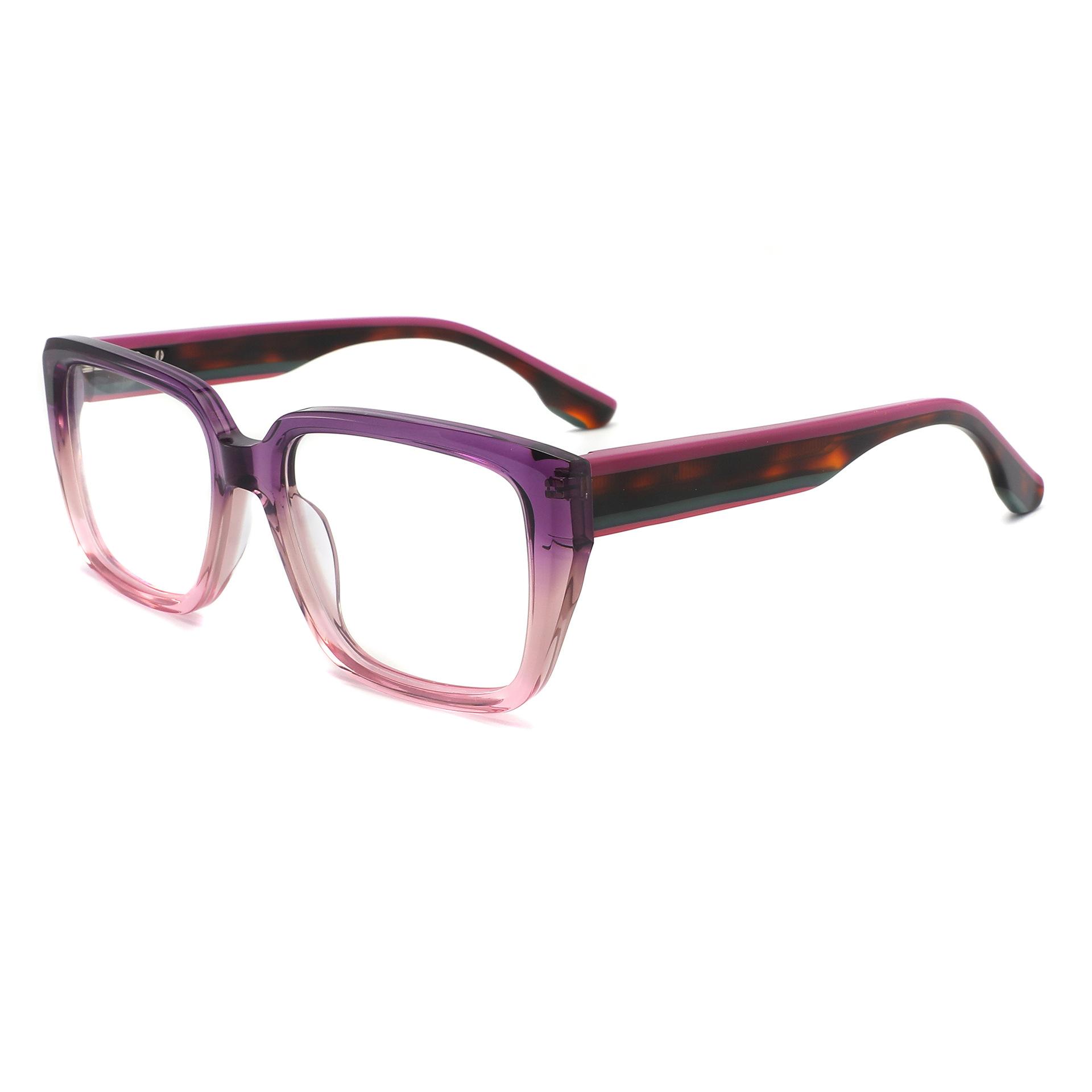 

ALICIA Luxury Acetate Spectacle Women s Myopia Optical Prescription Frames Fashion Retro Square Full Frame