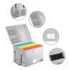 Foldable Fireproof File Box with Lock File Folder Organiser