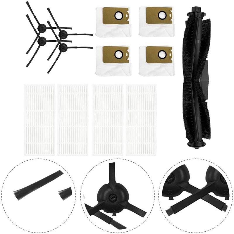 Filtry BHBL Válečkový kartáč Boční kartáče Sáčky na prach pro Ionvac SmartClean V4 RoboVac, pro S31 Díly Příslušenství