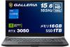 Galleria Gaming Laptop GALLERIA RTX Core 16GB 1TB 165Hz Ρυθμός Ανανέωσης RGB Πληκτρολόγιο Windows Video Εγγύηση RL7C-R35-5N 15.6 ιντσών 3050, i7-13620H, Μνήμη,