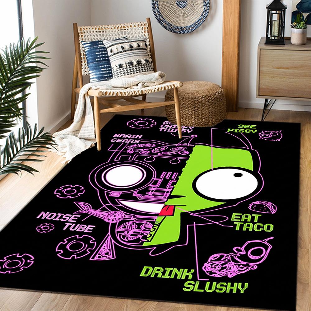 Zombie Invasion Carpet Suitable for Playrooms Balcony Game Room Dormitory Anti-slip Rug Office home decor Best for Christmas